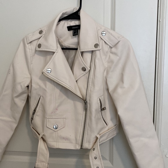 Forever 21 fake leather jacket (white) - Picture 7 of 7